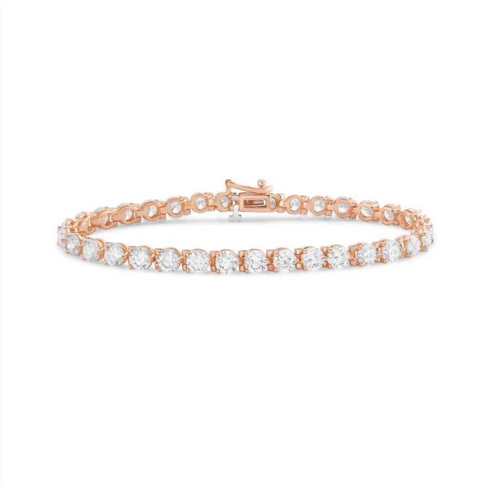 NEW DIANA M JEWELS women's round lab-grown diamond jewelry bracelet (9.00 ct) -